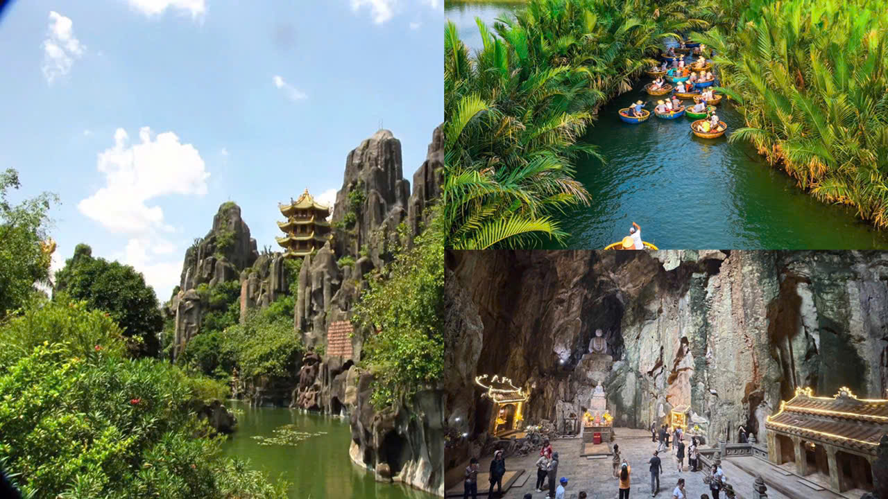 Marble Mountains – Bay Mau Coconut Forest – Hoi An Ancient Town